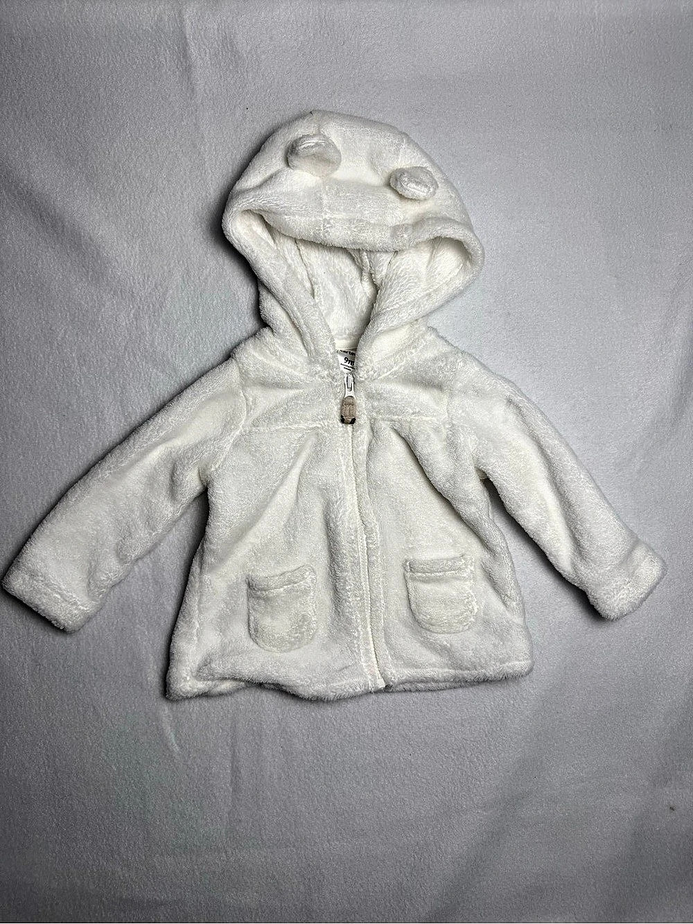 Carter’s Baby White Fleece Bear Hooded Jacket